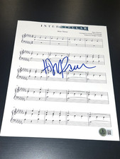 HANS ZIMMER SIGNED AUTOGRAPH SHEET MUSIC INTERSTELLAR BECKETT BAS COA AUTO E