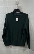 J.Crew Men's Green Lamb's Wool Blend Crewneck Pullover Sweater Size S NWT