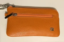 Giudi Orange Wristlet Wallet Small