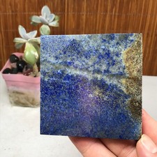75mmNatural Lapis lazuli slice Crystal gemstone Polish/rough Specimen 92g A2577