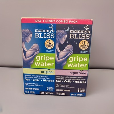 Mommy's Bliss Gripe Water Day + Night Combo Original & Night Time Exp. 4/27