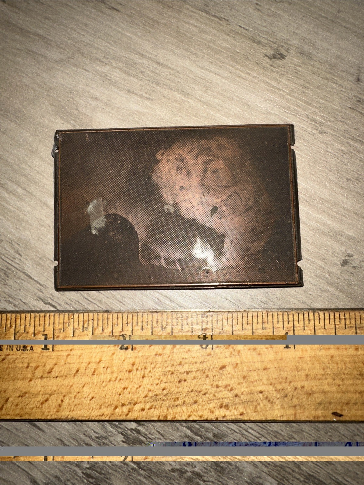 Printing Plate “ Side Profile Beautiful Woman “ 1930’s Era? Needs Wood Block