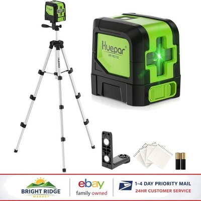 Self Leveling Green Laser Level with Picture Hanging Strips & Battery Included