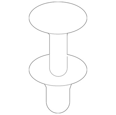 Genuine BMW Trunk Lid Trim Rivet 07-14-7-136-172