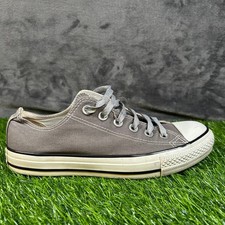 Converse All Star Sneakers Low Top Casual Shoes Sparkle Laces Gray Womens sz 8