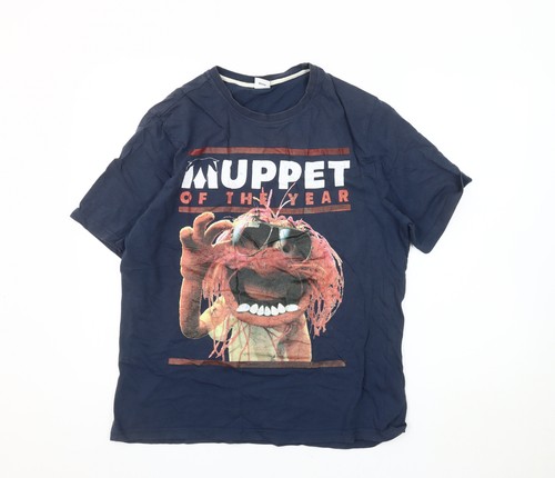 Disney at George Herren T-Shirt blau Tier Large