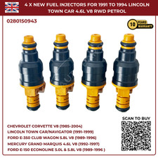 4 x New Fuel Injectors For 1985 to 2004 Chevrolet Camaro Caprice Corvette Impala