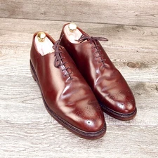 Allen Edmonds MACKENZIE Wholecut Oxford  9.5 EEE Wide Brown * with new Trees