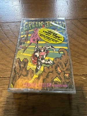 GREEN JELLY (JELLO) CEREAL KILLER SOUNDTRACK" NEW CASSETTE WITH HYPE STICKER - Image 1 of 3
