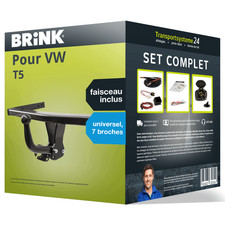 Attelage pour VW T5 09- démontable avec outil + Faisceau universel 7 broches TOP