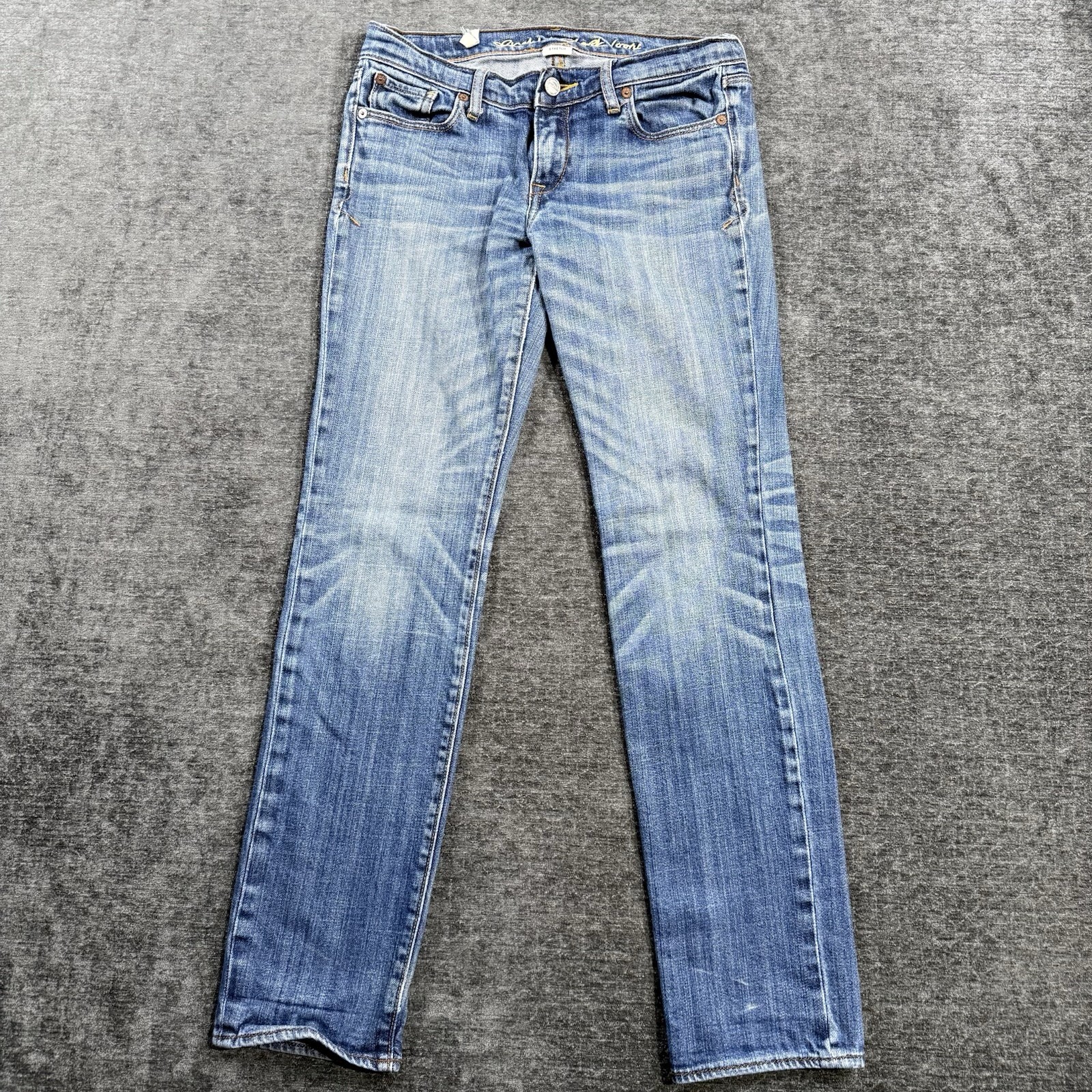 Ruehl No. 925 New York Jeans Women’s 26x31 Blue Denim Low Rise Straight Stretch