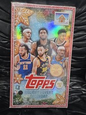 2025-26 Topps NBA Holiday Basketball Cards Advent Calendar Box! 24 Packs! NEW!