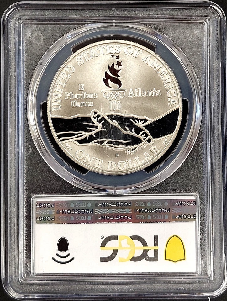 1995 P Proof Olympics Cycling Commemorative Silver Dollar, PR 69 DCAM by PCGS! - Image 4 of 4