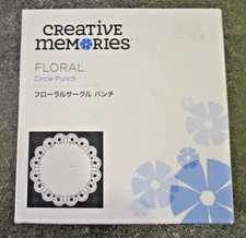 Creative Memories Floral Circle Punch 6" Brand NEW in box 2020 NLA Rare