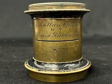 Antique Manhattan Optical Co. RAPID RECTILINEAR No. 5 Solid Brass Lens