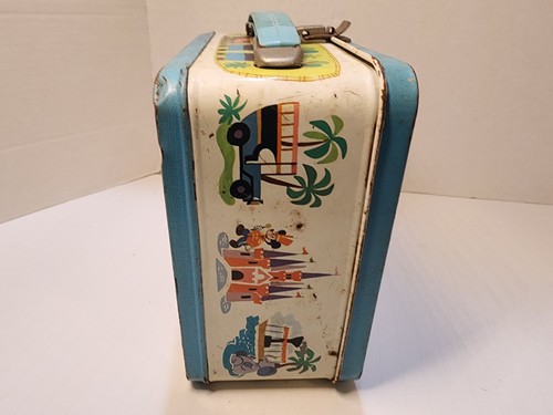 1970s Walt Disney World Mickey Mouse Metal Lunch Box With Thermos READ!! - Picture 12 of 23
