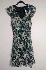 NWT Tommy Hilfiger Blue Floral Mini Dress Size 10