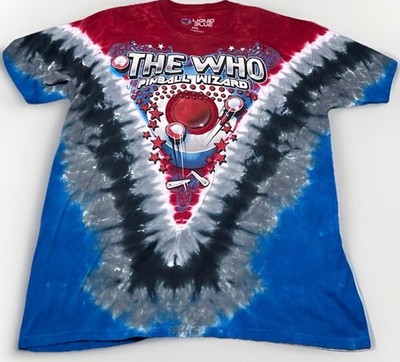 The Who Pinball Wizard T-Shirt Liquid Blue, Tie-Dye, Size XXL