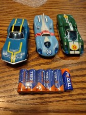 Motorized Slot Cars 1/43 Ideal Mini Motorific, tested,working, nice,batteries
