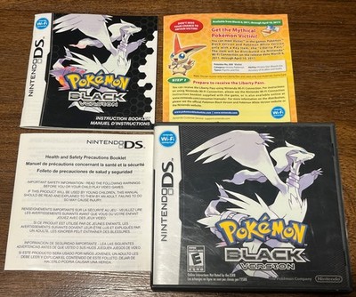 Pokemon: Black Version (Nintendo DS, 2011) - Case And Manual Only - [Authentic]