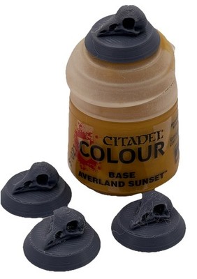 12 Rabenschädel Farbe Topf Kappe Muster | Citadel Paint Topper Set