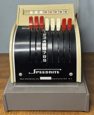 Vintage Hall Welter Speedrite 914 Check Stamping Machine Untested