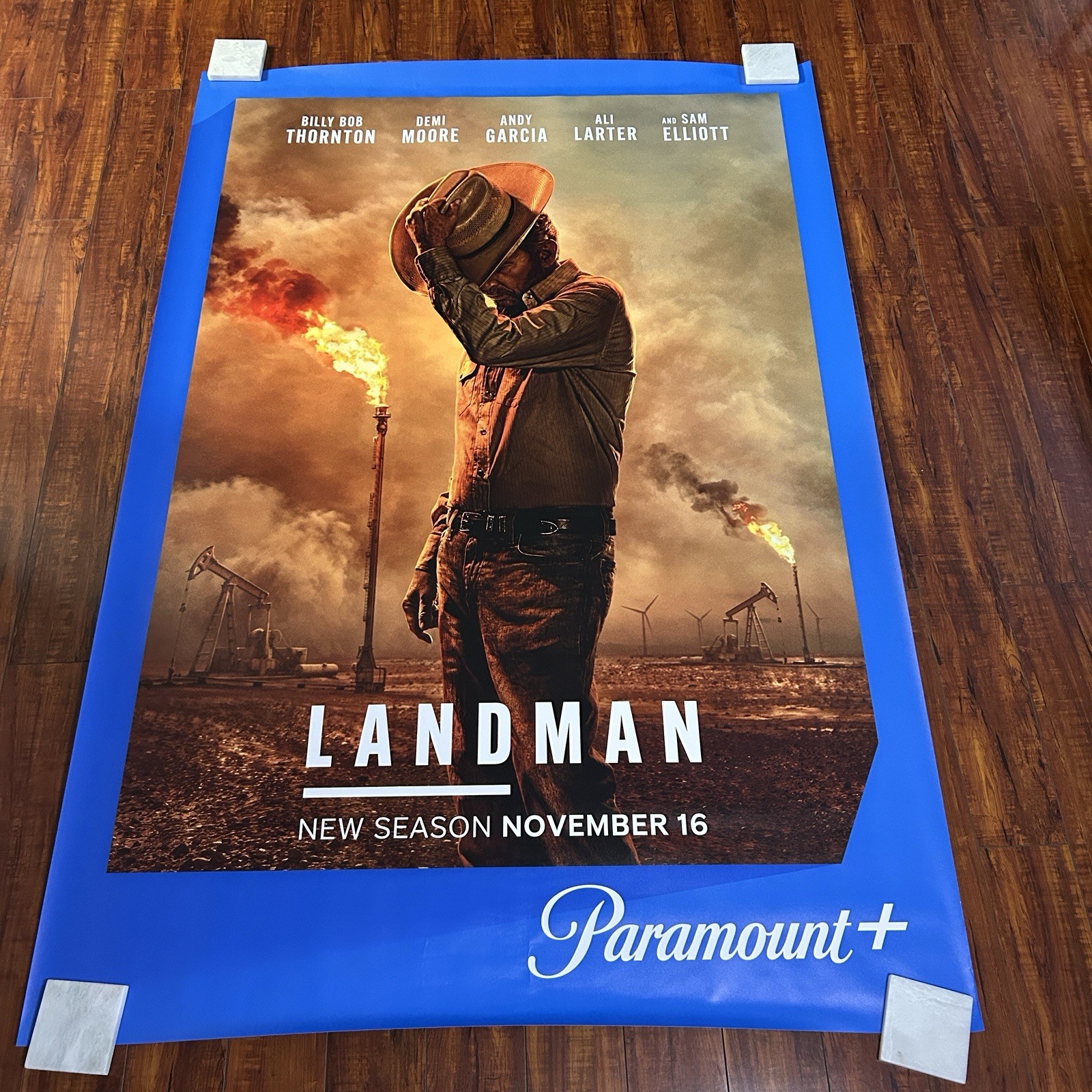 LANDMAN BILLY BOB THORNTON NS Paramount+ Orig.Series Bus Stop Poster 48x70i