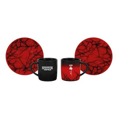 Bialetti Stranger Things Cups & Saucers Set of 2 Colour Changing