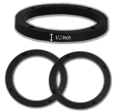 Universal 1/2'' speaker stackable adapters 5-1/2'' to 6-1/2  ring extenders 2pc