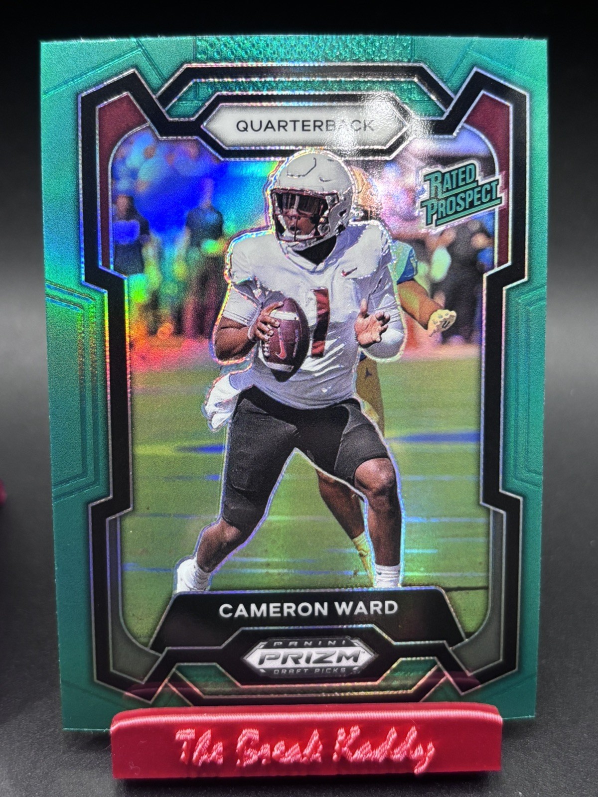 2024 Prizm Draft Picks Cam Ward Green Prizm Rated Prospect