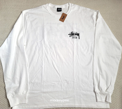 NWT STUSSY TOKYO Japan Chapter Tee Limited WHITE LONG SLEEVE T