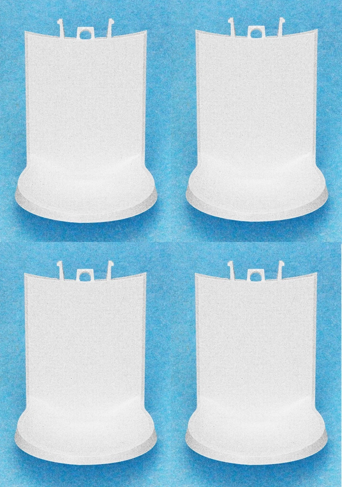 FOUR (4) PURELL 7745 WHITE DRIP TRAYS, 4.5" dia, White, fits ES6, ES8 & similar