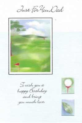 Nur für dich Papa (Happy Birthday) Karte 7'' x 5'' (18 cm x 13 cm)