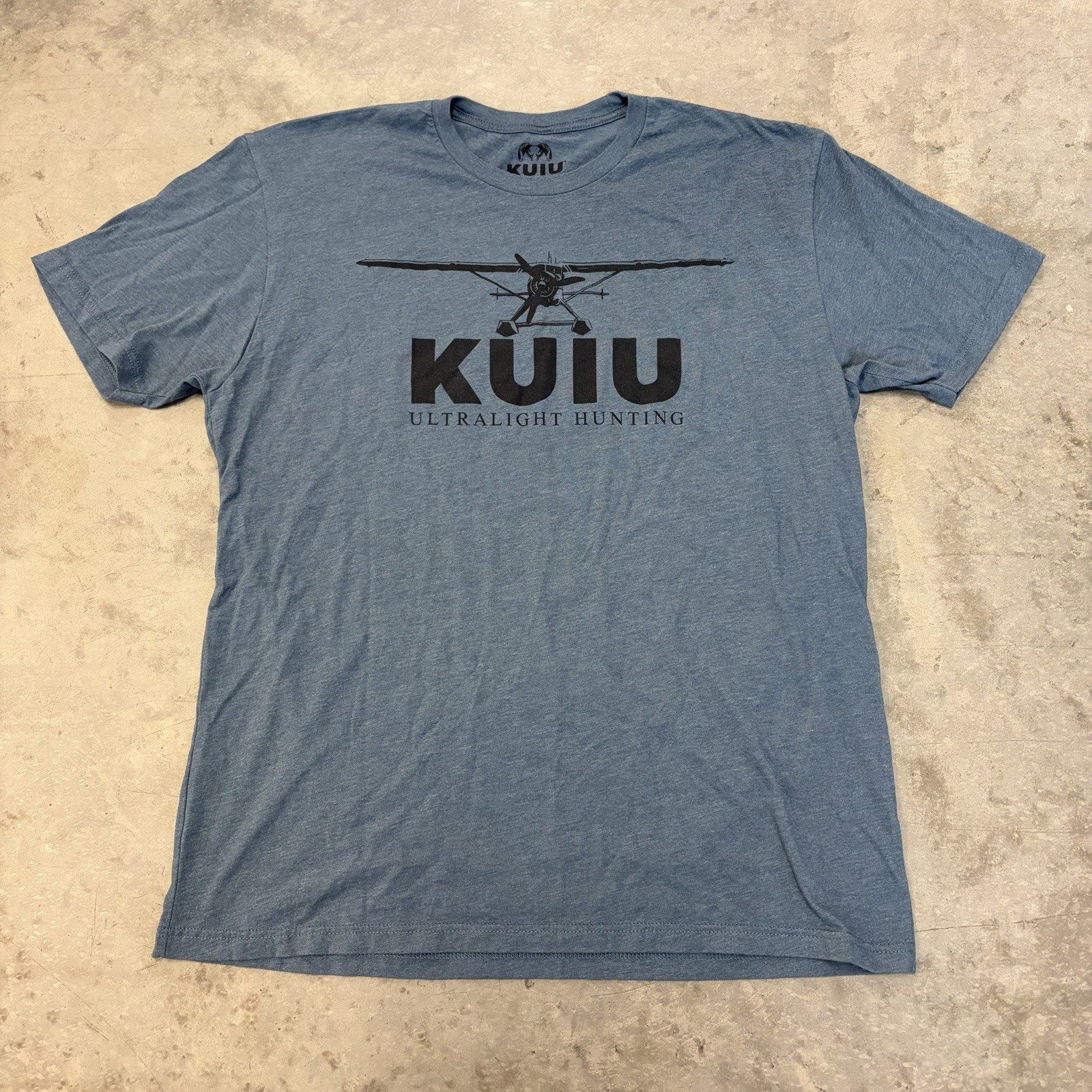 KUIU Ultralight Hunting Graphic T Shirt Hunting Blue Plane Outdoor Mens XL