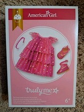 **SALE** AMERICAN GIRL TRULY ME PINK PARTY-READY DRESS FOR 18" DOLL BNIB