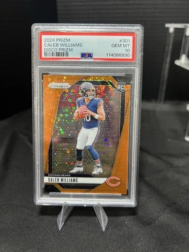 2024 Panini Prizm - Rookies Caleb Williams #301 Disco Prizm (RC) PSA 10