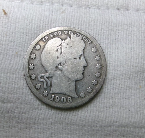 1906 P Barber SILVER Quarter  #GH25
