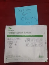 1 Large Mepilex Border Sacrum 8.7 x 9.8 in / 22 x 25 cm Exp 06/2028 for charity