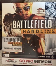 Battlefield Hardline GameStop Promo Store Retail Display Poster 24 X 28