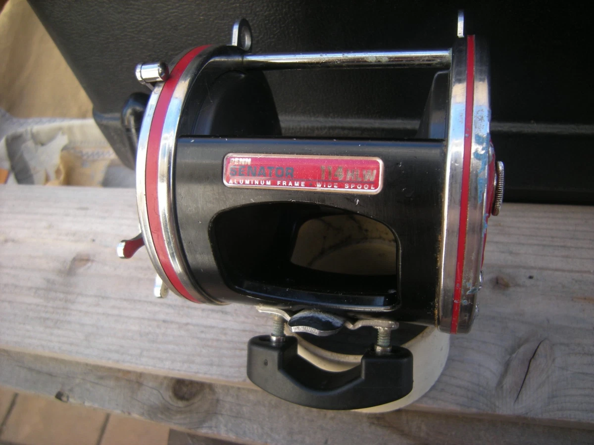 Penn Senator 114 HLW 6/0 Wide Fishing Reel ~ Crescent Frame/ Alum