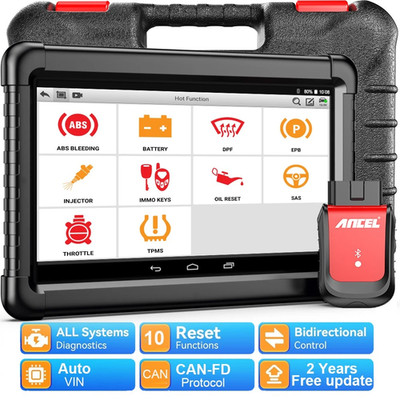 ANCEL X6 Bluetooth 10 Inch Car Bidirectional OBD2 Scanner Full System Diagnostic