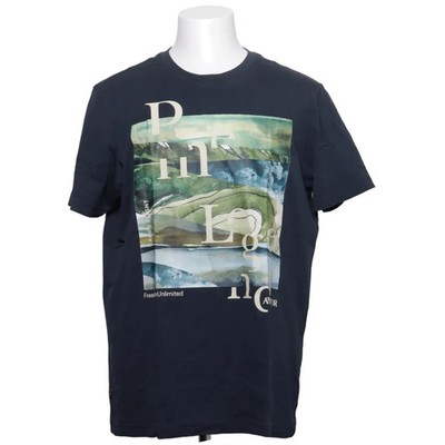 PME Legend, T-shirt, Größe: L, Blau, Recycelte Baumwolle, Print, Herren #p3J