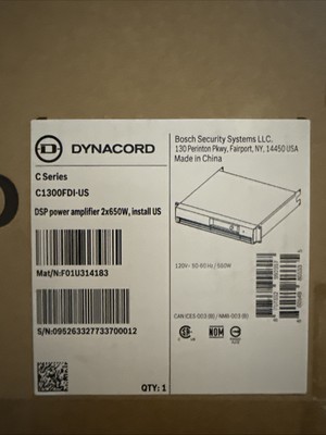 Dynacord C1300FDi DSP 2 x 650W Power Amplifier