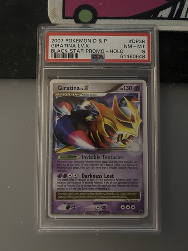 Pokemon Giratina LV.X DP38 Black Star Promo 2007 PSA 8