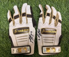 Luis Arraez Game Used Batting Gloves Custom LA-4 2024 Padres Signed MLB GUG LOA