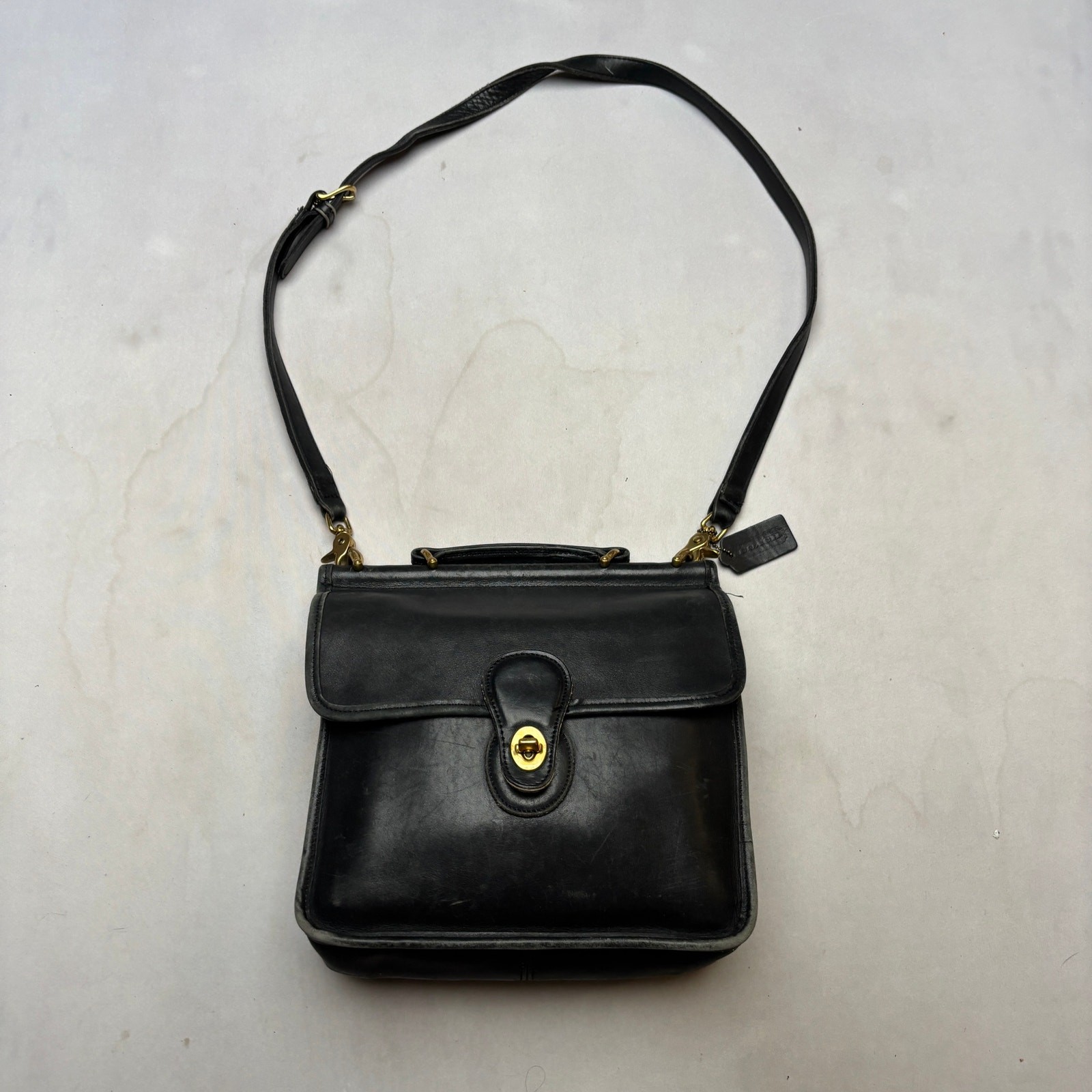 OLD COACH USA製 9927 ショルダーバッグ ターンロック Y2K Vintage Y2K Coach 9927 Willis Leather Crossbody Bag T… - Gem