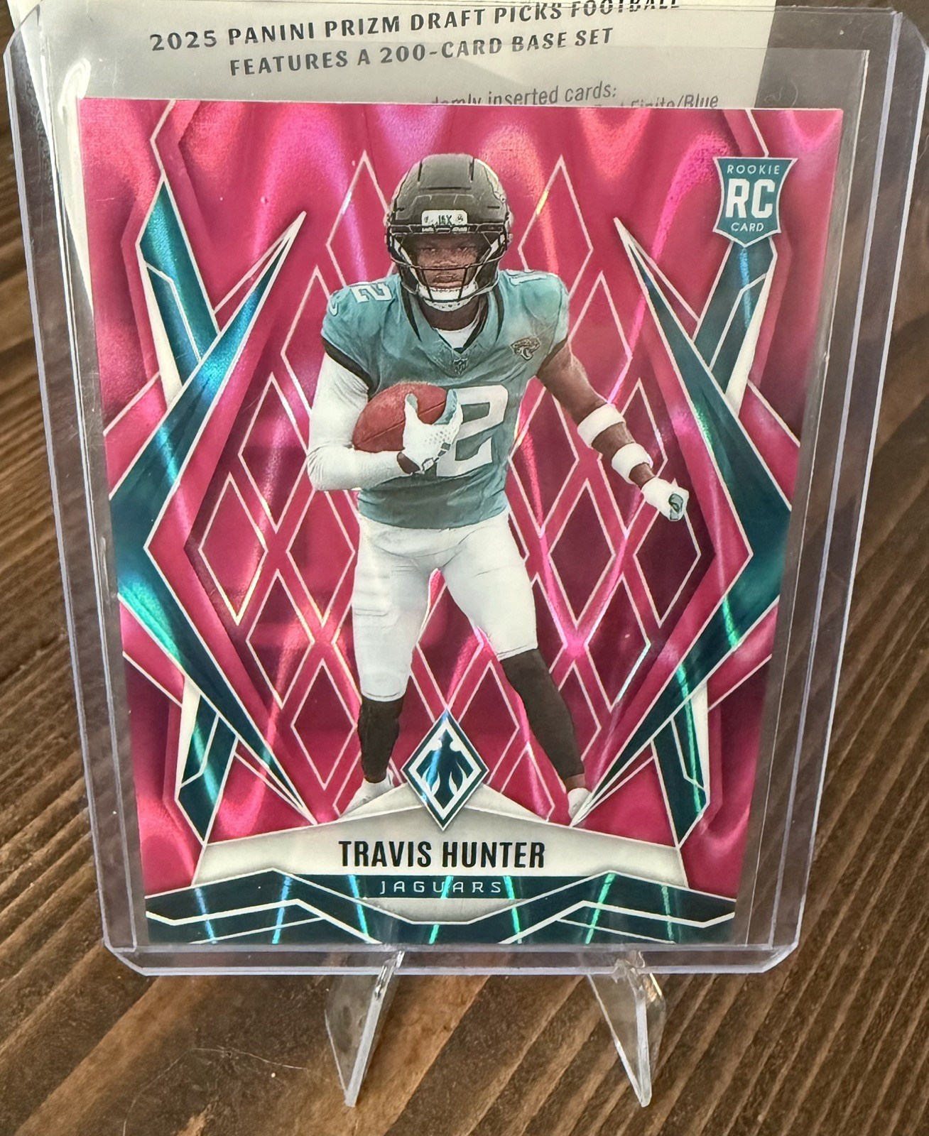 2025 Panini Phoenix Travis Hunter PINK SEISMIC ROOKIE /75 (RC) #157