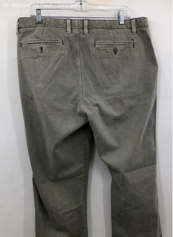 Outerknown Green 100% Organic Cotton Twill Chino Pants Straight Leg - Size 34