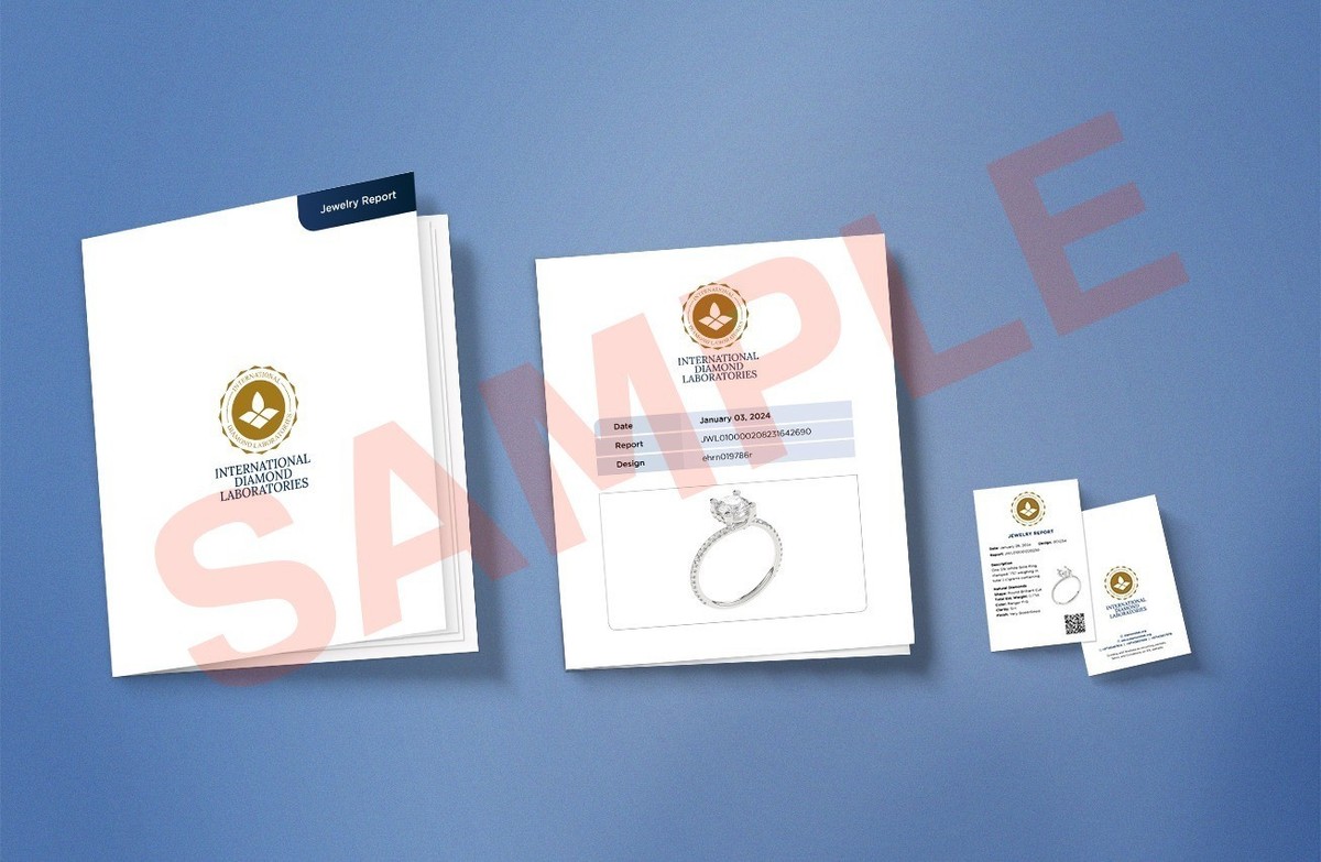 Idl Labs International Diamond Laboratory 14k Yellow Gold