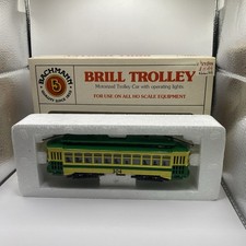 VINTAGE BACHMANN BRILL TROLLEY CAR LIGHTED #3...